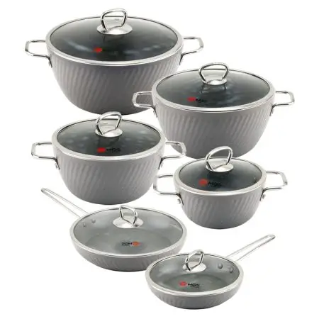 سرویس قابلمه 12 پارچه فورج طرح ماینز سری سوم