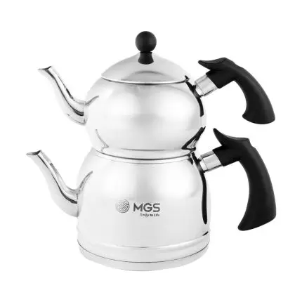 کتری و قوری استیل 2.5 لیتری MGS کد K41023