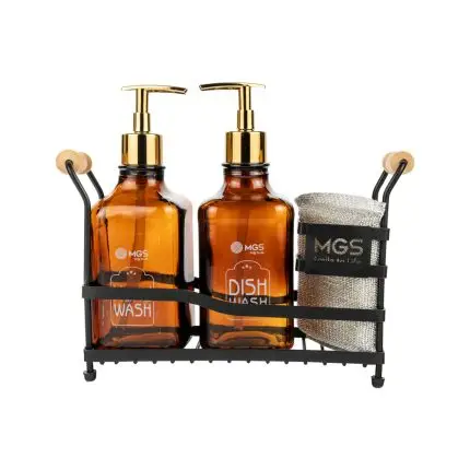 جا مایع شیشه‌‌ای استند دار دوقلو کد LC2010