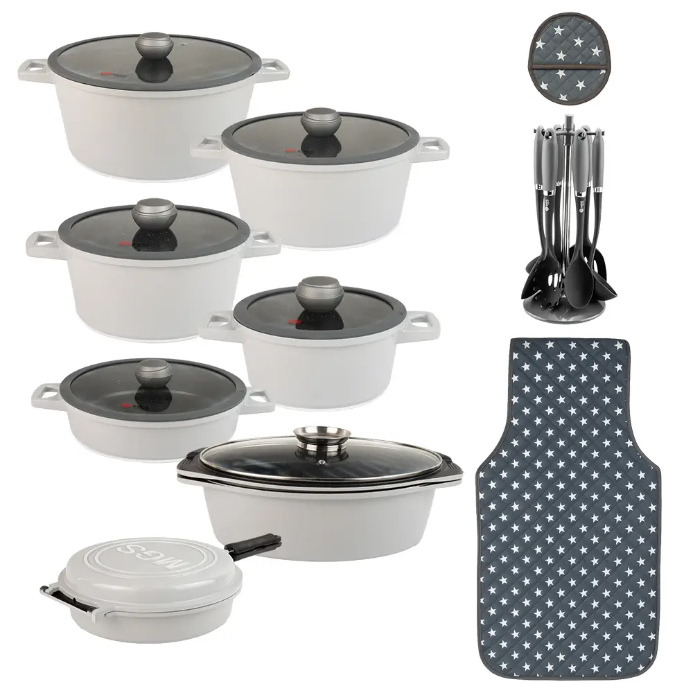 سرویس قابلمه 25 پارچه گرانیت طرح جرمنی E