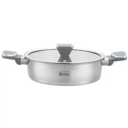 تابه سایز 24 دو دسته استیل کد ps5130