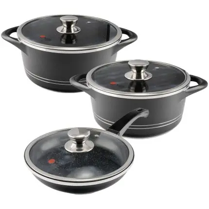 سرویس قابلمه 6 پارچه طرح ایتالیا B کد IB0611