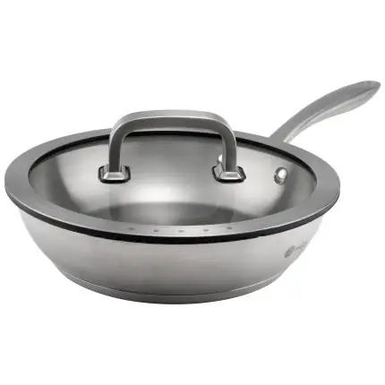 ماهیتابه تک دسته سایز 24 سرویس قابلمه 6 پارچه استیل کد 6113