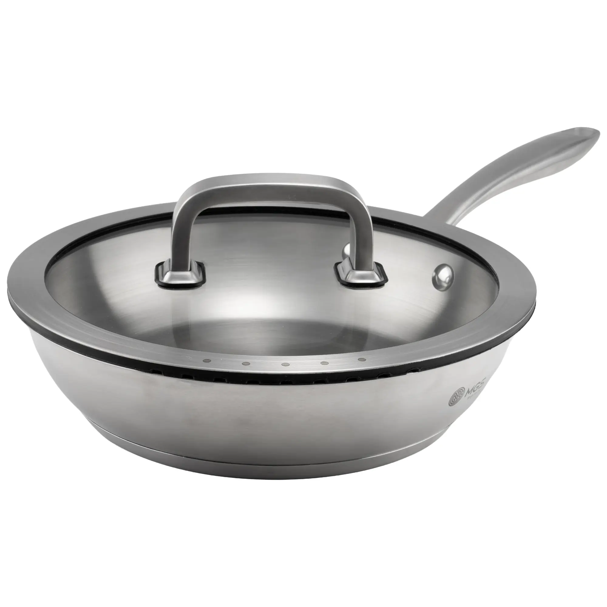 ماهیتابه تک دسته سایز 24 سرویس قابلمه 6 پارچه استیل کد 6113