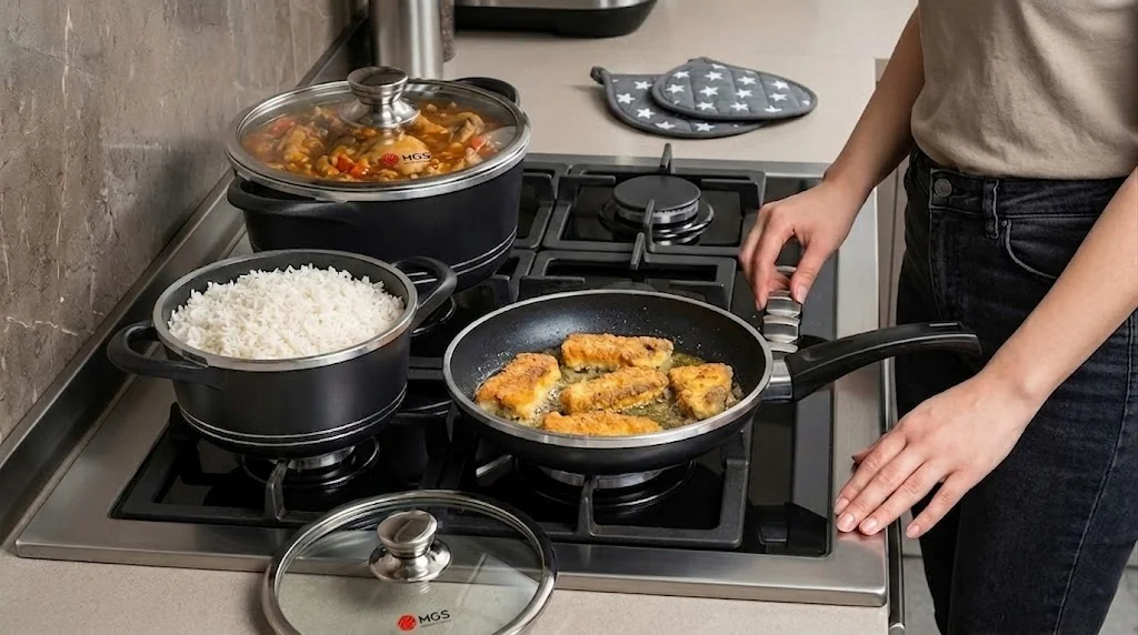 سرویس قابلمه 8 پارچه گرانیت ایتالیا B