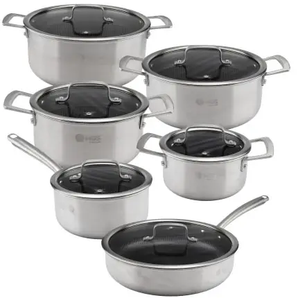 سرویس قابلمه 12 پارچه استیل کف لیزری کد CWS3112